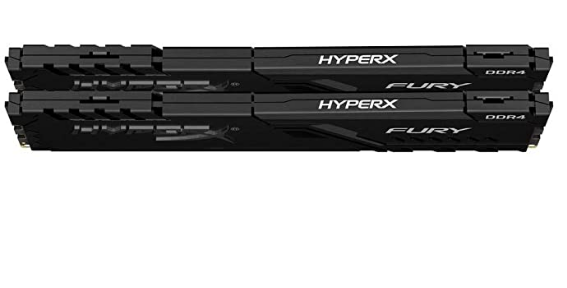 HyperX Fury 16GB 2666MHz DDR4 CL16 DIMM (Kit of 2) 1Rx8  Black XMP Des...